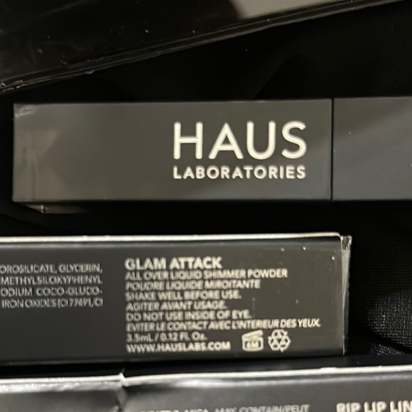 Haus Makeup and Makeup Bag with lip gloss lip liner eyeshadow 4pcs Full Sized - Picture 4 of 4